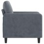 Voir la diapositive 4 : VIDAXL Fauteuil Gris fonce 60 cm Velours