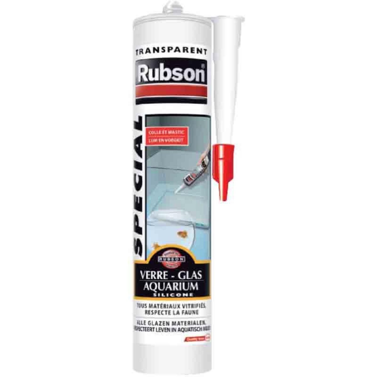 rubson Mastic colle verre et aquarium 280 ml