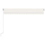 Voir la diapositive 3 : VIDAXL Auvent manuel retractable 450x300 cm Creme