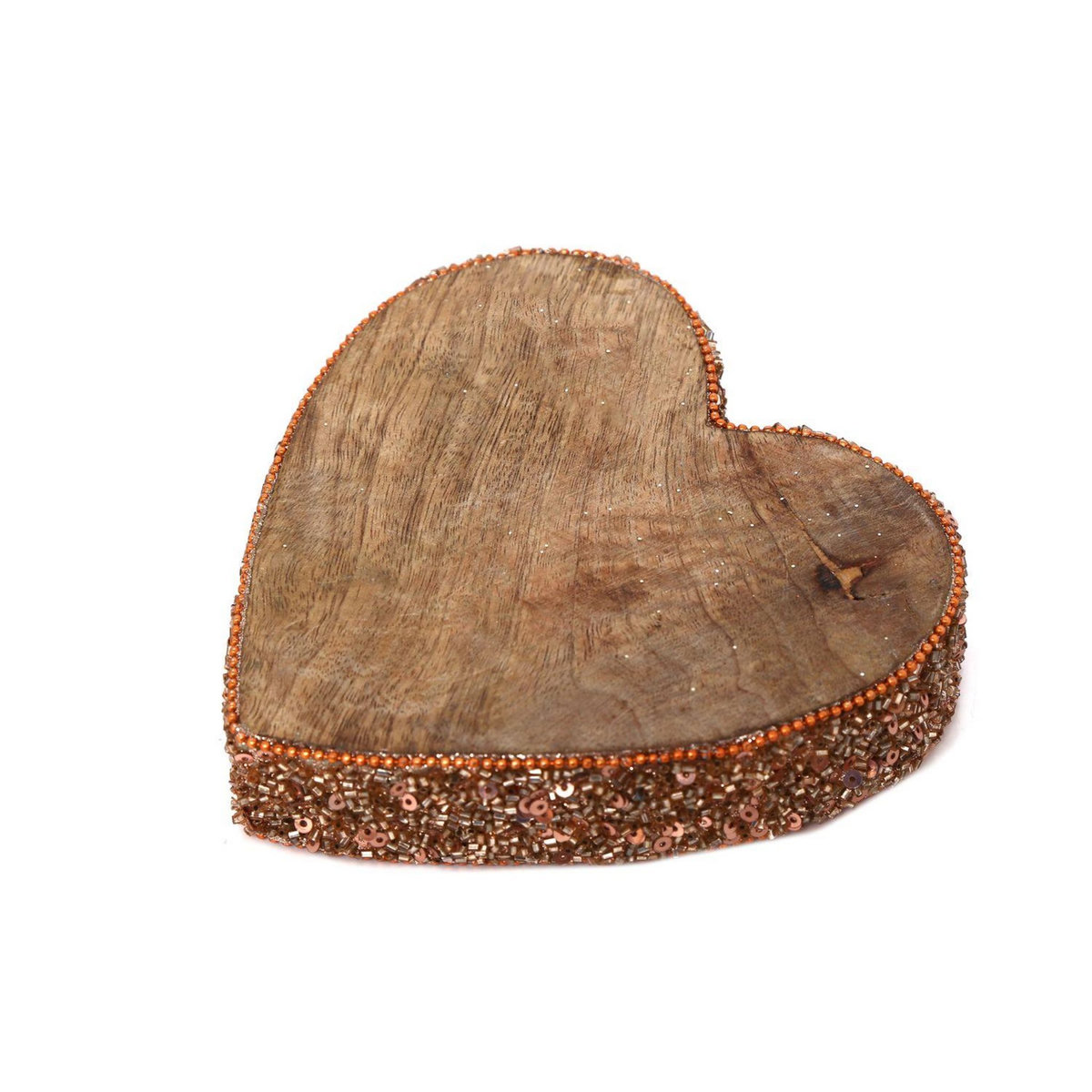 HEART OF THE HOME Décoration de Noël en bois Coeur Natural