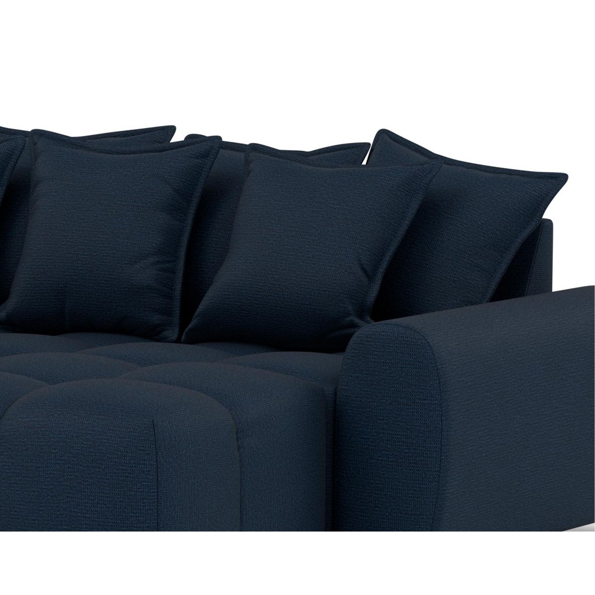 LISA DESIGN Adelaide - canapé d'angle réversible 4 places en tissu texturé