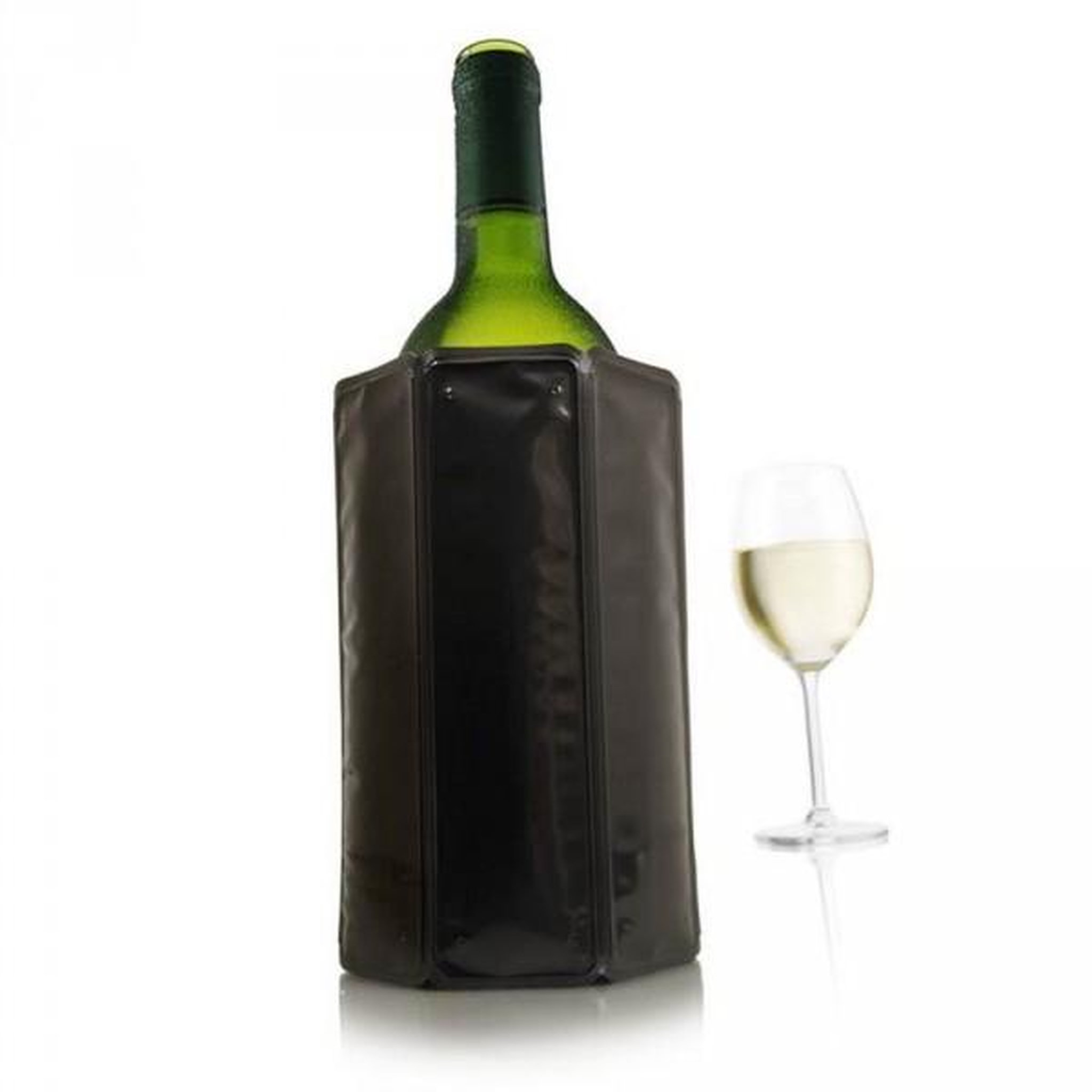 Vacu vin Rafraichisseur de bouteille noir - 3880460