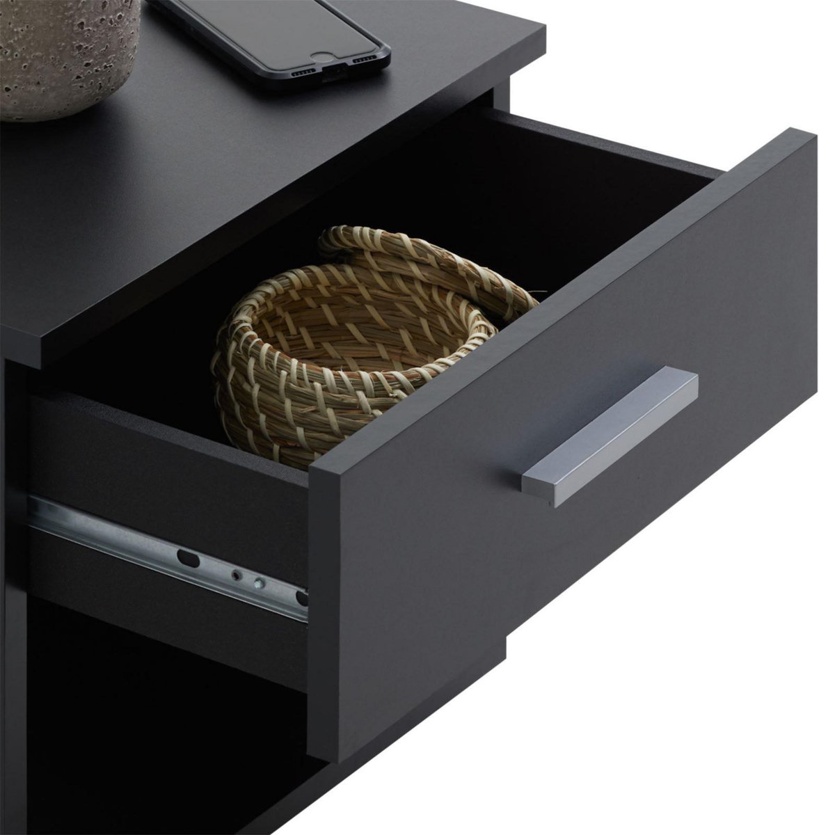 IDIMEX Table de chevet MAEL, en mélaminé