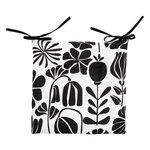 ATMOSPHERA Galette de Chaise  Twisted Lime  38x38cm Noir & Blanc