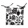 Voir la diapositive 1 : ATMOSPHERA Galette de Chaise  Twisted Lime  38x38cm Noir & Blanc