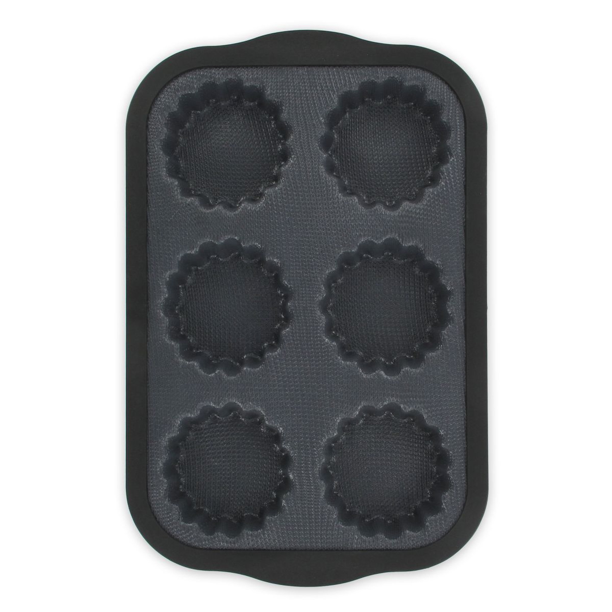 Voir la diapositive 2 : Moule 6 tartelettes en silicone et fibre de verre