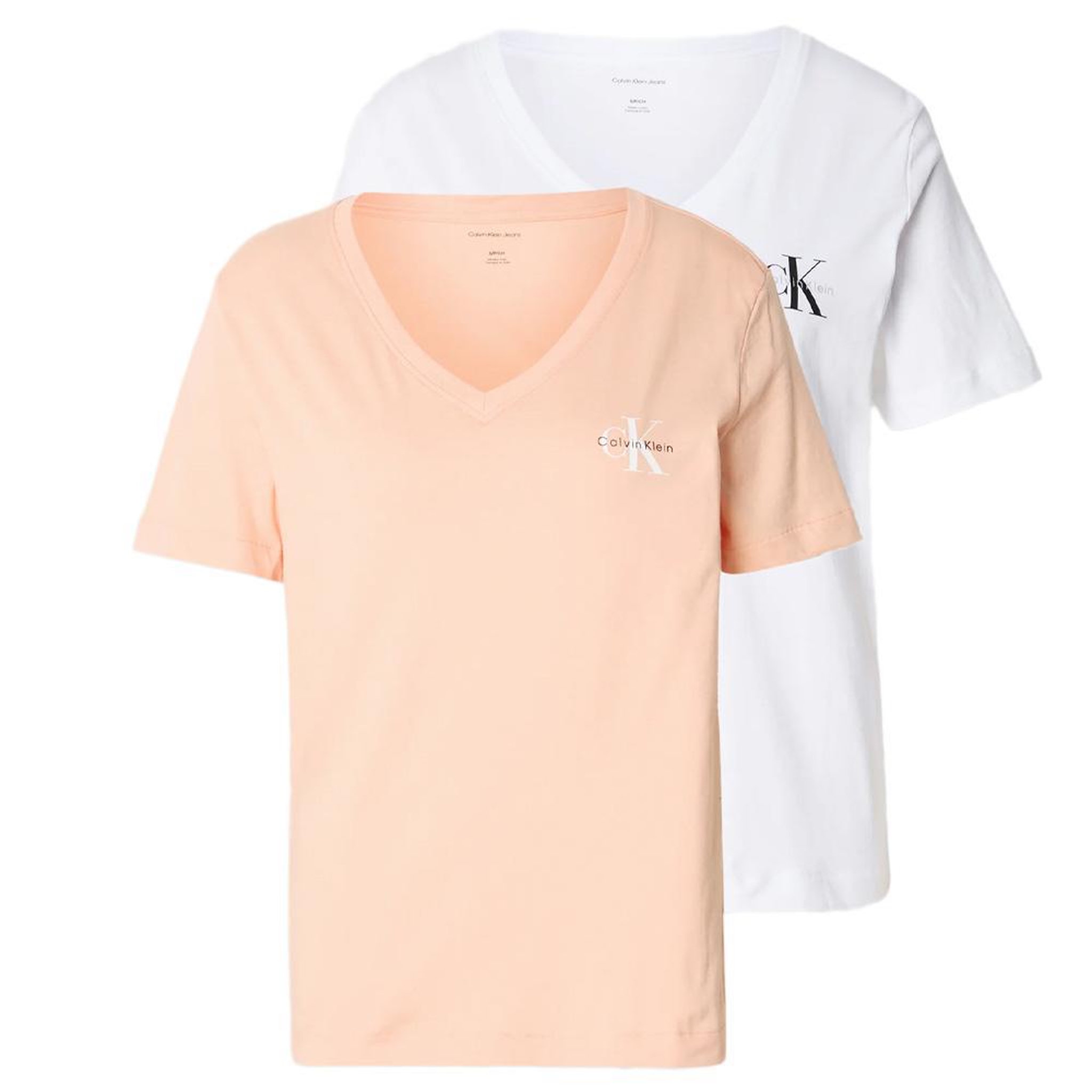 CALVIN KLEIN JEANS T-Shirt Orange/Blanc Femme Calvin Klein Jeans LV047C906G. Coloris disponibles : Orange
