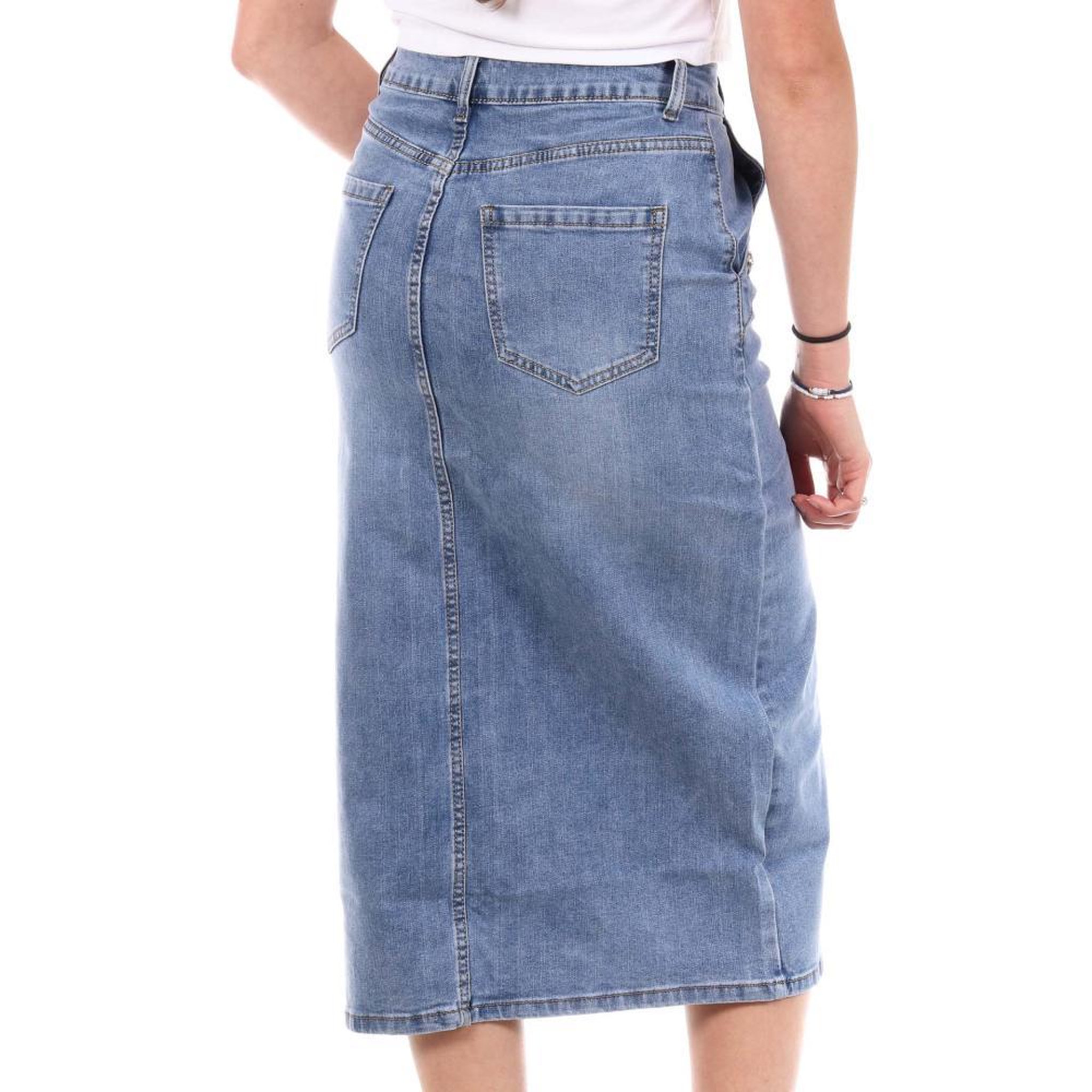 Voir la diapositive 3 : MONDAY PREMIUM Jupe en Jean  Femme Monday Premium MEB