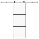 VIDAXL Porte coulissante avec kit de quincaillerie 76x205 cm Verre ESG