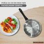 Voir la diapositive 2 : Fackelmann Set poêle 24 cm en inox et couvercle verre Fackelmann Geneva
