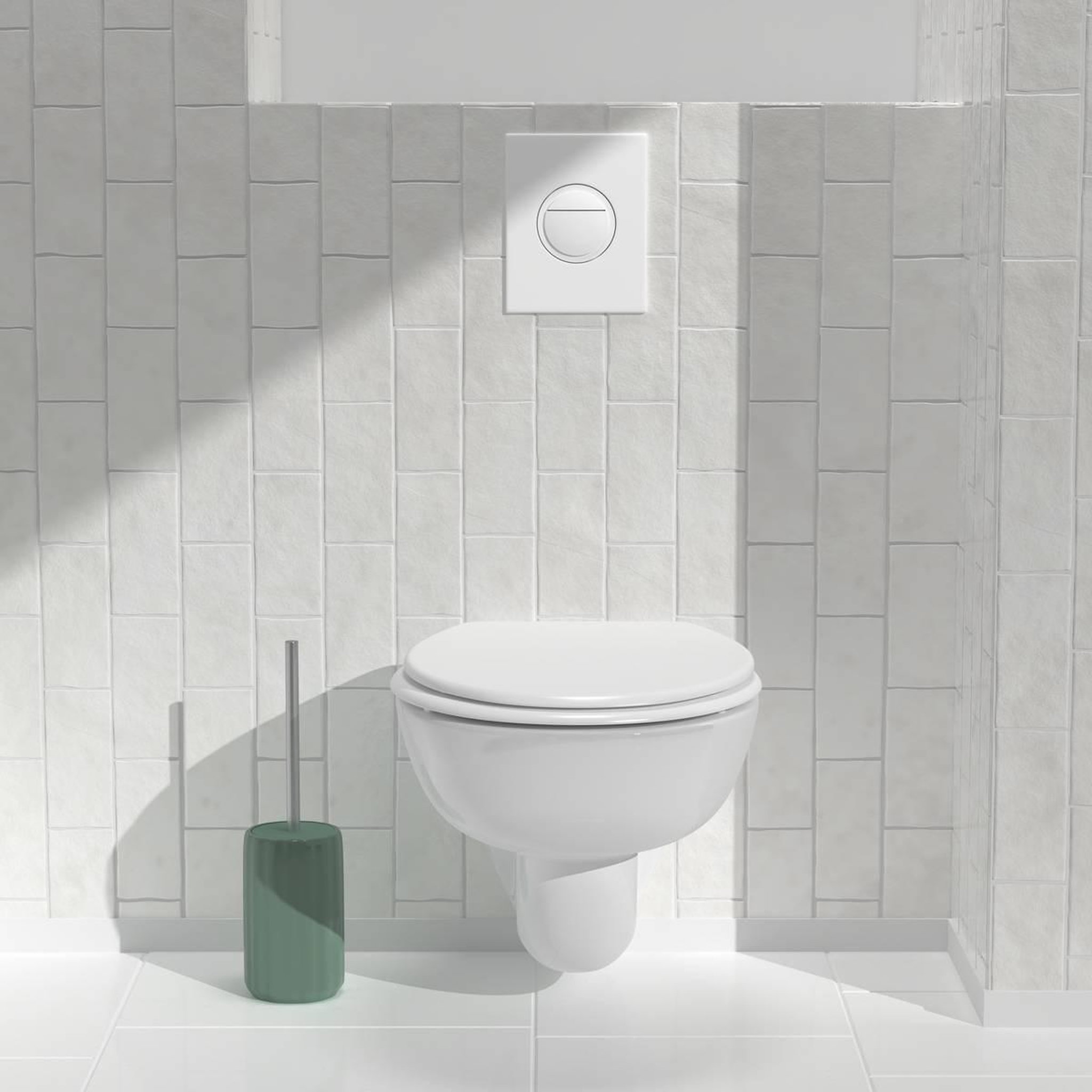 Voir la diapositive 5 : FIVE Brosse wc en grès  suny colorama  40cm vert ficus
