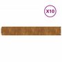 Voir la diapositive 2 : VIDAXL Bordures de pelouse 10 pcs 15x103 cm acier corten flexible