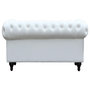 Voir la diapositive 3 : Habitat et Jardin Canapé fixe Chesterfield  Aliza  - 157 x 82 x 70 cm - 2 places - Blanc