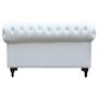 Voir la diapositive 3 : Habitat et Jardin Canapé fixe Chesterfield  Aliza  - 157 x 82 x 70 cm - 2 places - Blanc