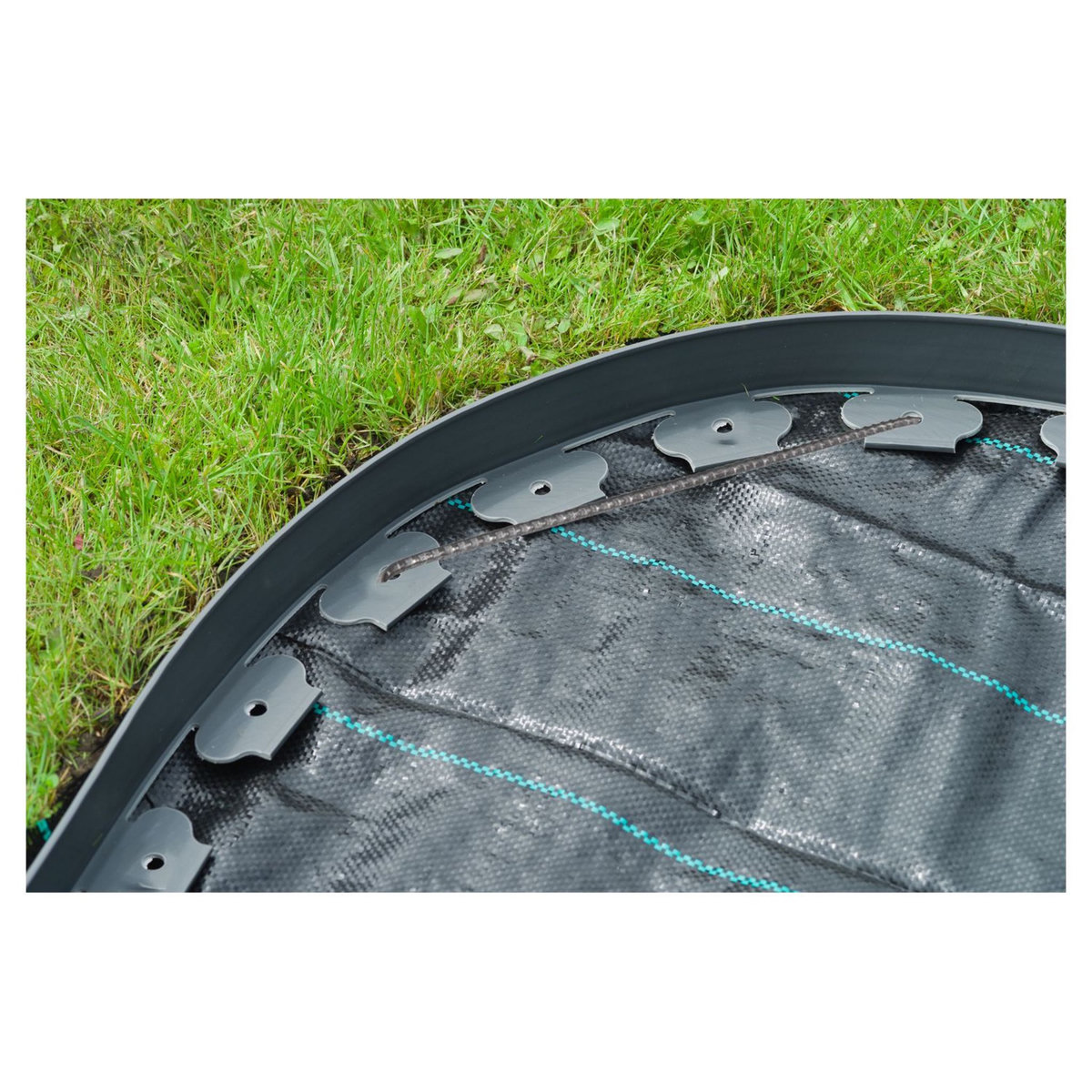 NATURE Bordure à gazon - PE  épaisseur 4 mm, gris - H5 cm x 10 m