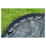 NATURE Bordure à gazon - PE  épaisseur 4 mm, gris - H5 cm x 10 m