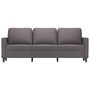 Voir la diapositive 3 : VIDAXL Canape a 3 places Gris 180 cm Similicuir