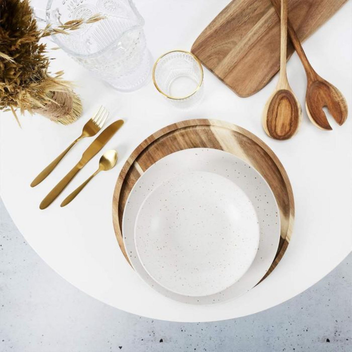 Paris Prix Couverts de Service  Acacia  36cm Marron