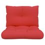 Voir la diapositive 5 : VIDAXL Coussins de palette lot de 2 rouge tissu