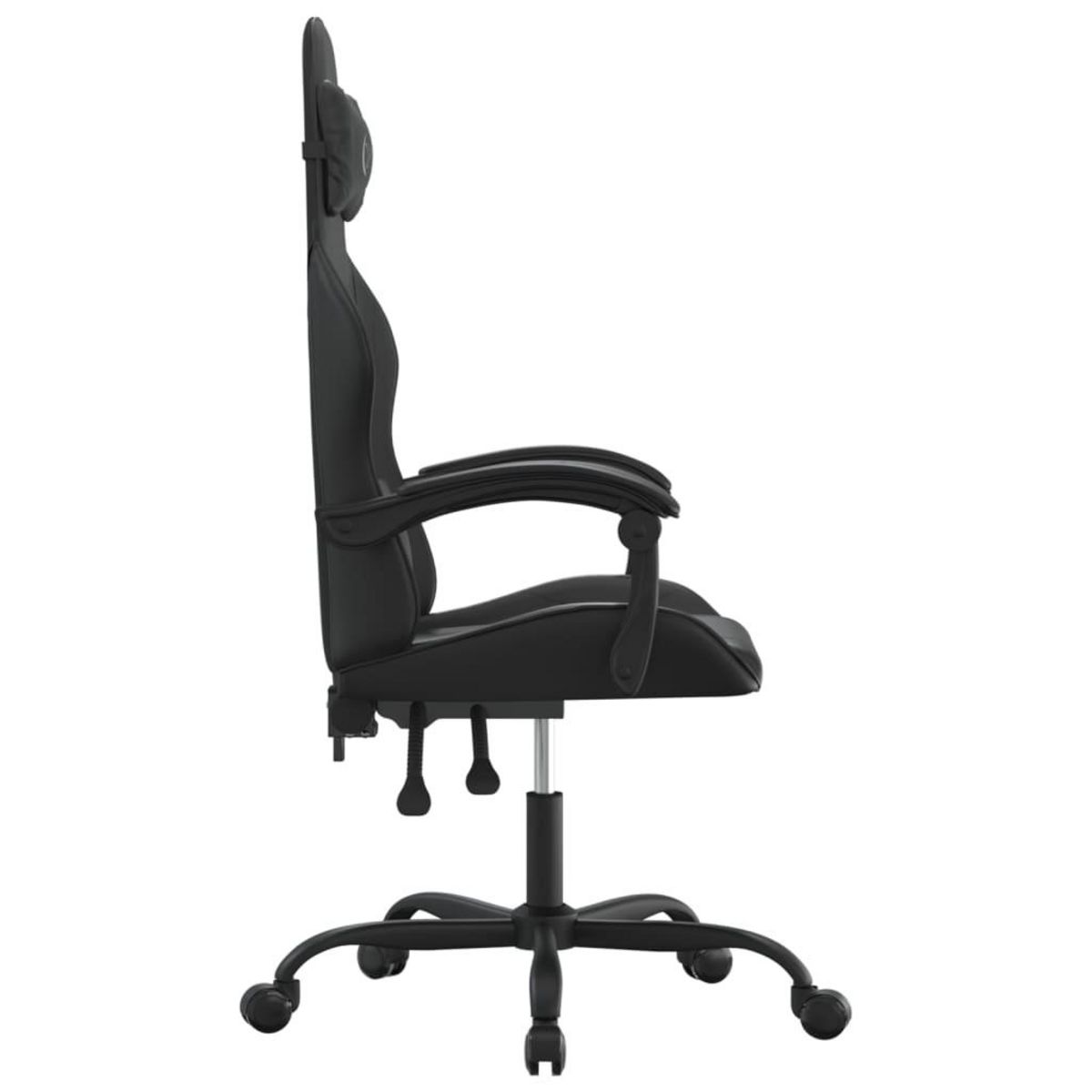 VIDAXL Chaise de jeu Noir Similicuir