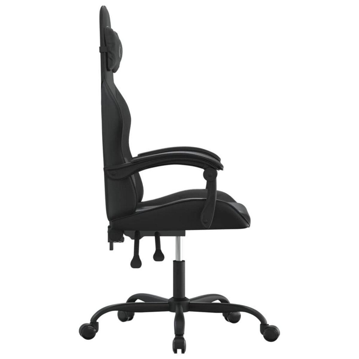 VIDAXL Chaise de jeu Noir Similicuir