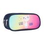 Voir la diapositive 2 : Bagtrotter Bagtrotter - Lili Lou  - Trousse Scolaire Rectangulaire - Marine  - 2 Compartiments Zippés - 23x7x10cm - Matière Polyester - Accessoire et Papeterie Scolaire