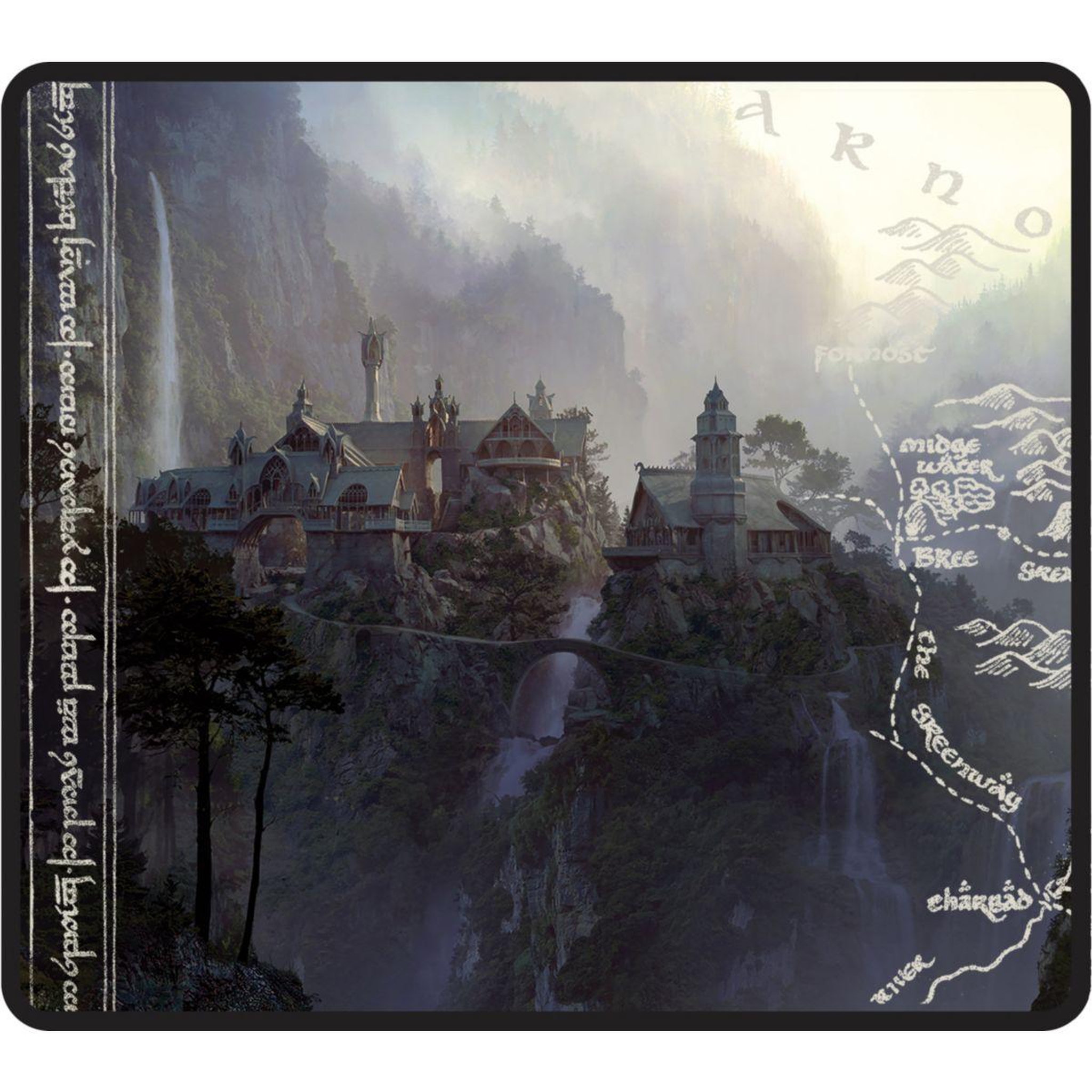 Voir la diapositive 2 : LEXIP Tapis de souris x warner - the lord of the rings - riven