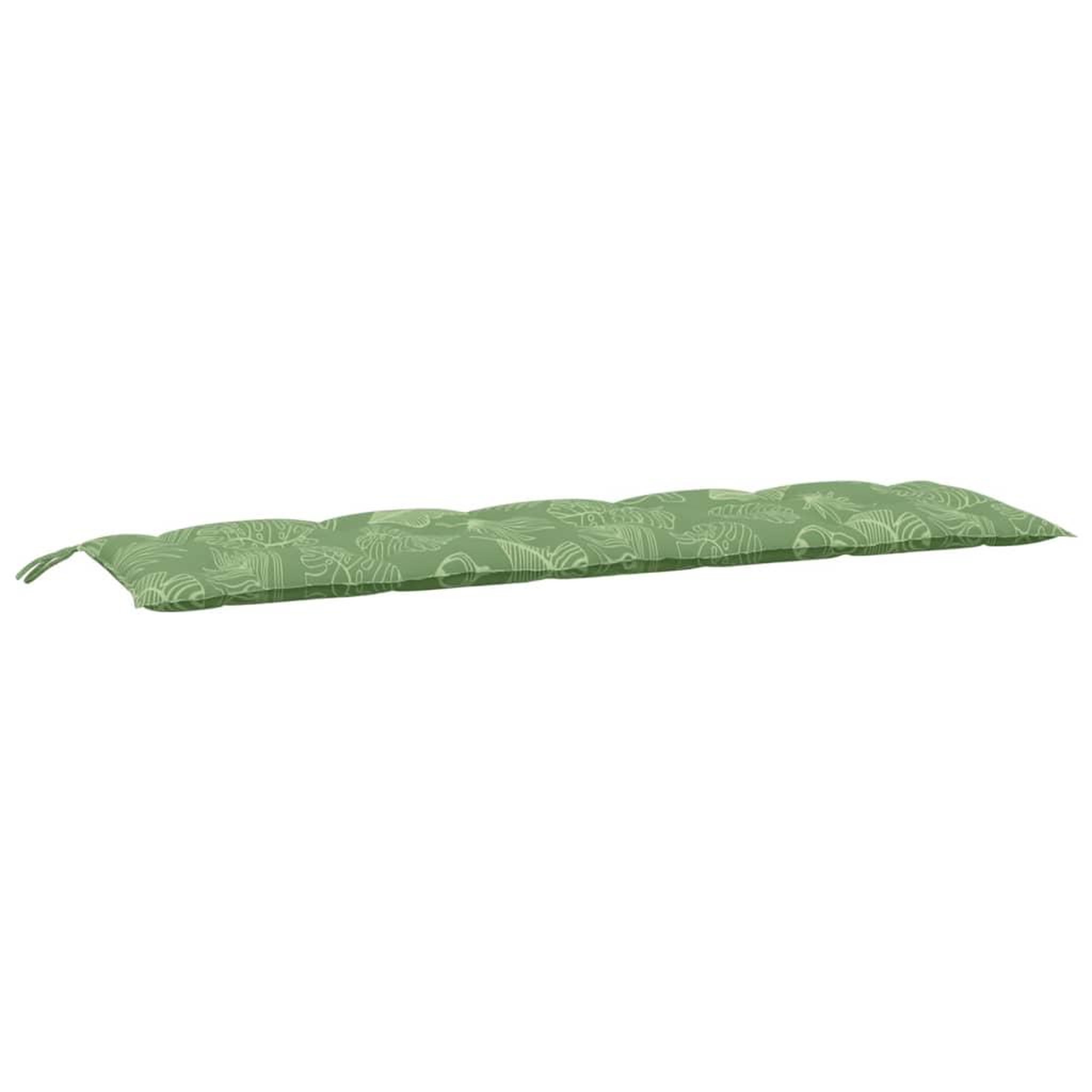 Voir la diapositive 4 : VIDAXL Coussins de banc jardin lot de 2 motif de feuilles tissu Oxford