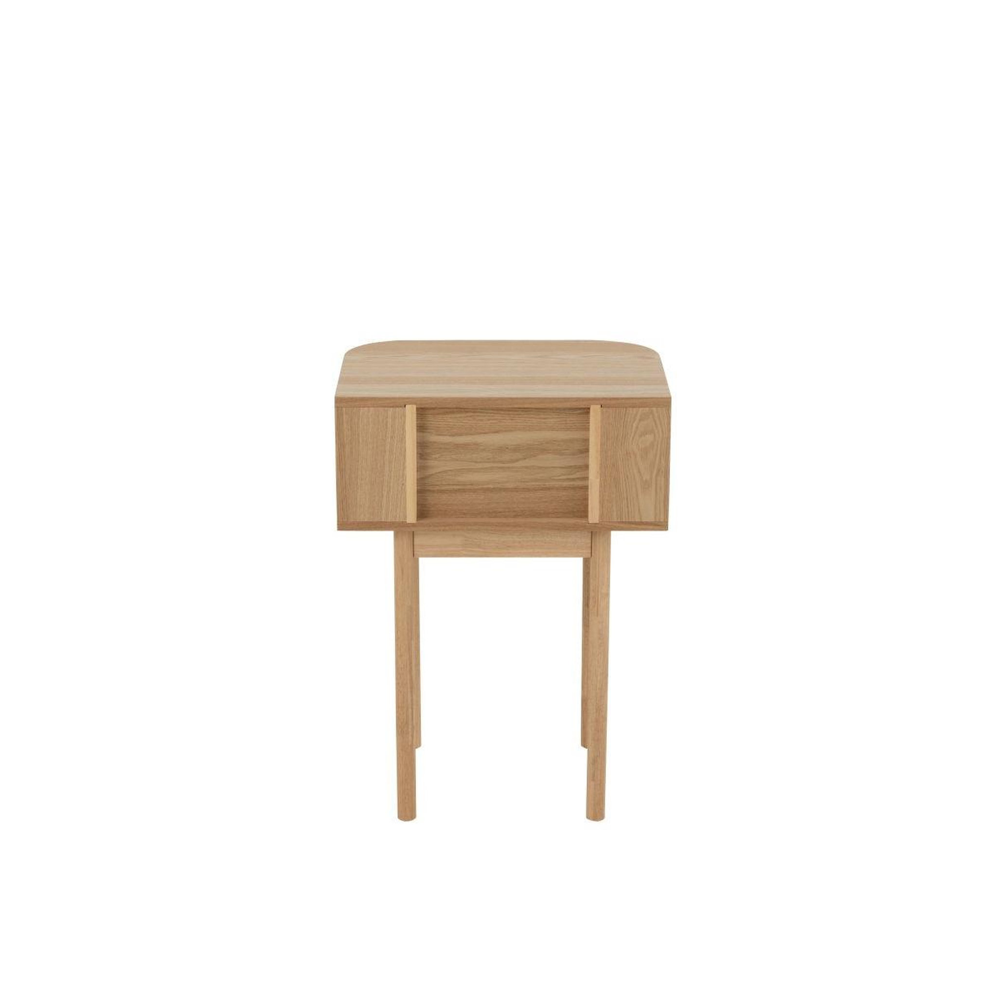 Voir la diapositive 5 : J-LINE Table de chevet en bois  alta  67cm naturel