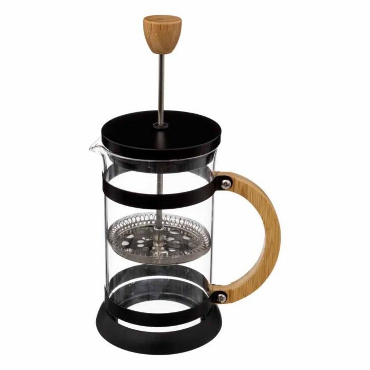 SECRET DE GOURMET Cafetière Design en Verre  Luther  60cl Noir