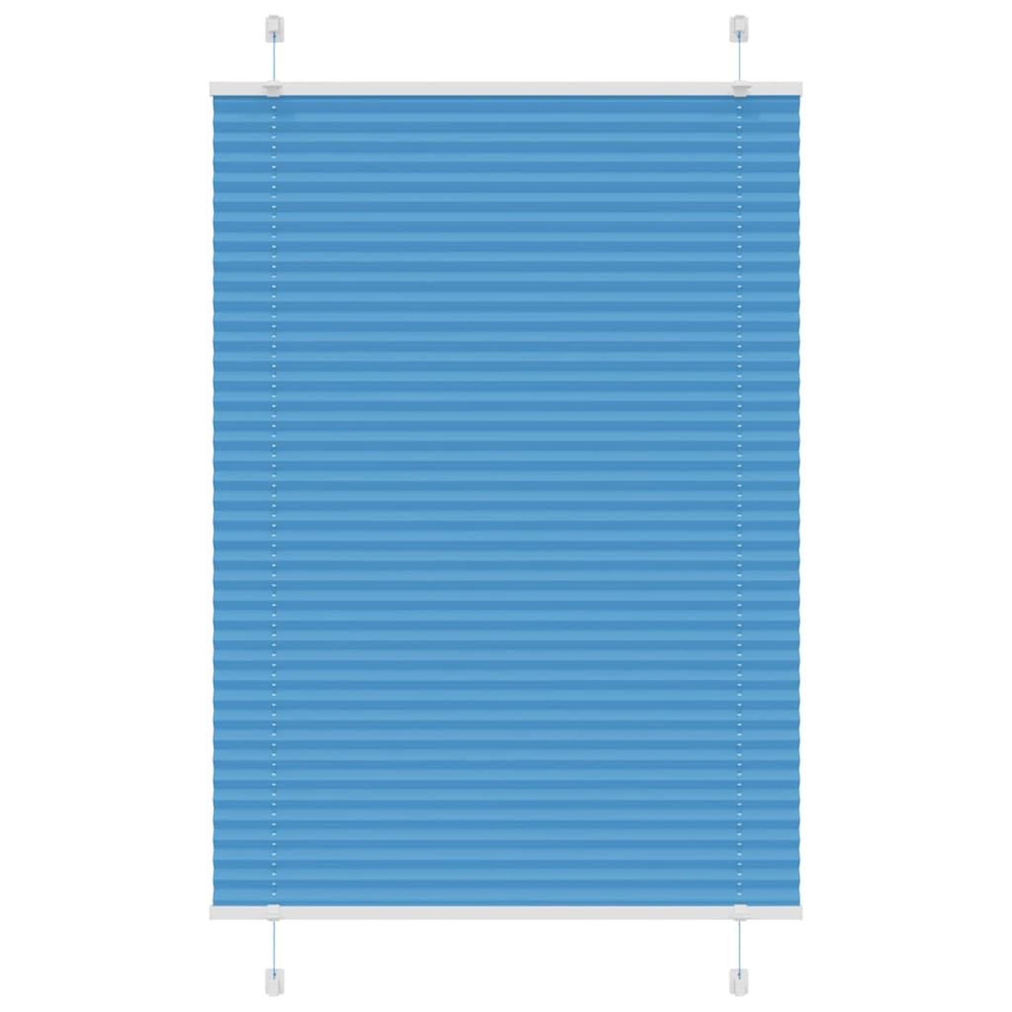 VIDAXL Store plisse bleu 90x150 cm largeur du tissu 89,4 cm polyester