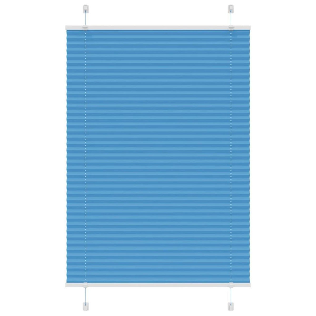 VIDAXL Store plisse bleu 90x150 cm largeur du tissu 89,4 cm polyester