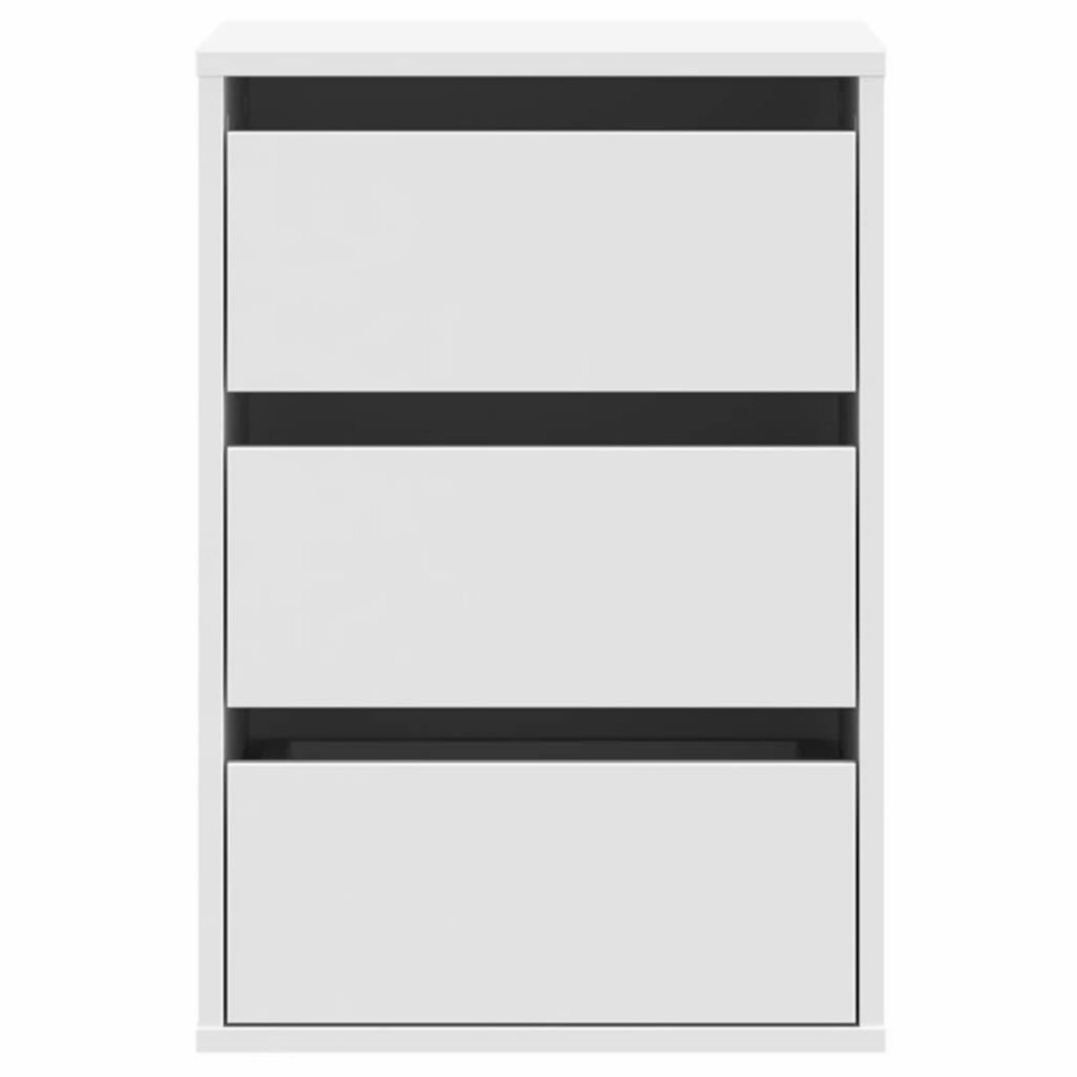 VIDAXL Commode d'angle blanc 40x41x58 cm bois d'ingenierie