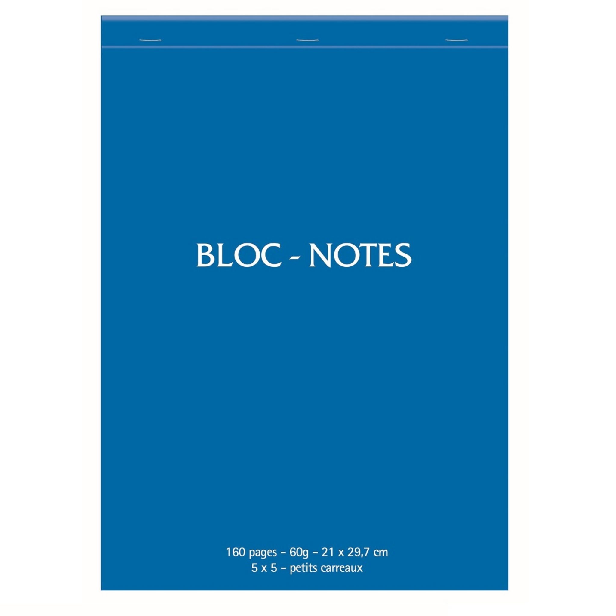 POUCE Bloc de bureau 21x29,7cm 160 pages petits carreaux 5x5