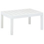 Voir la diapositive 1 : VIDAXL Table de jardin Blanc 78x55x38 cm Plastique