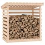 Voir la diapositive 4 : VIDAXL Support pour bois de chauffage 108x73x108 cm Bois de pin