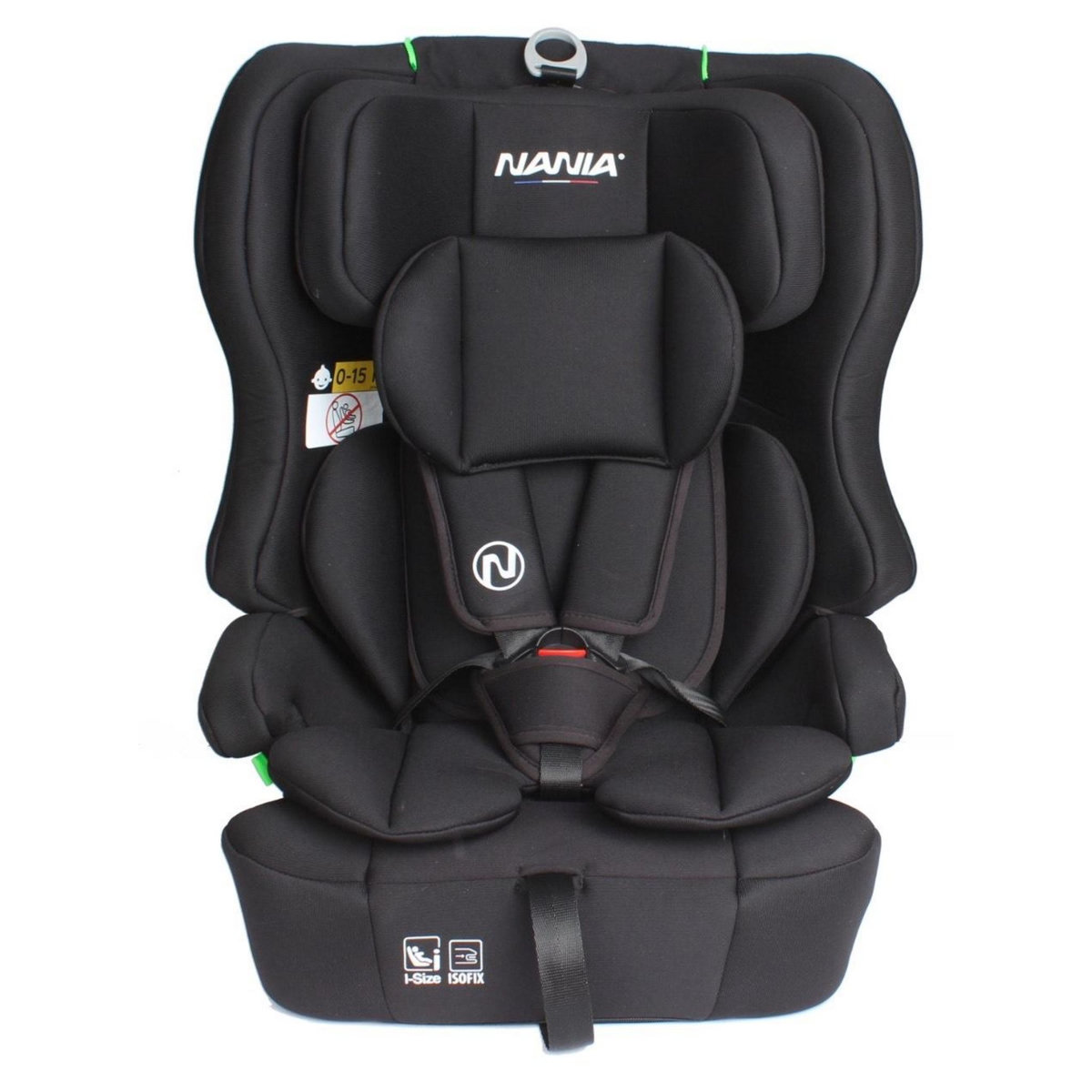 NANIA Nania Siège auto enfant isofix Lima I-size 76-150cm - 15 mois à 12 ans, Têtière ajustable, Harnais de sécurité 5 points, Housse amovible,Fixation Isofix