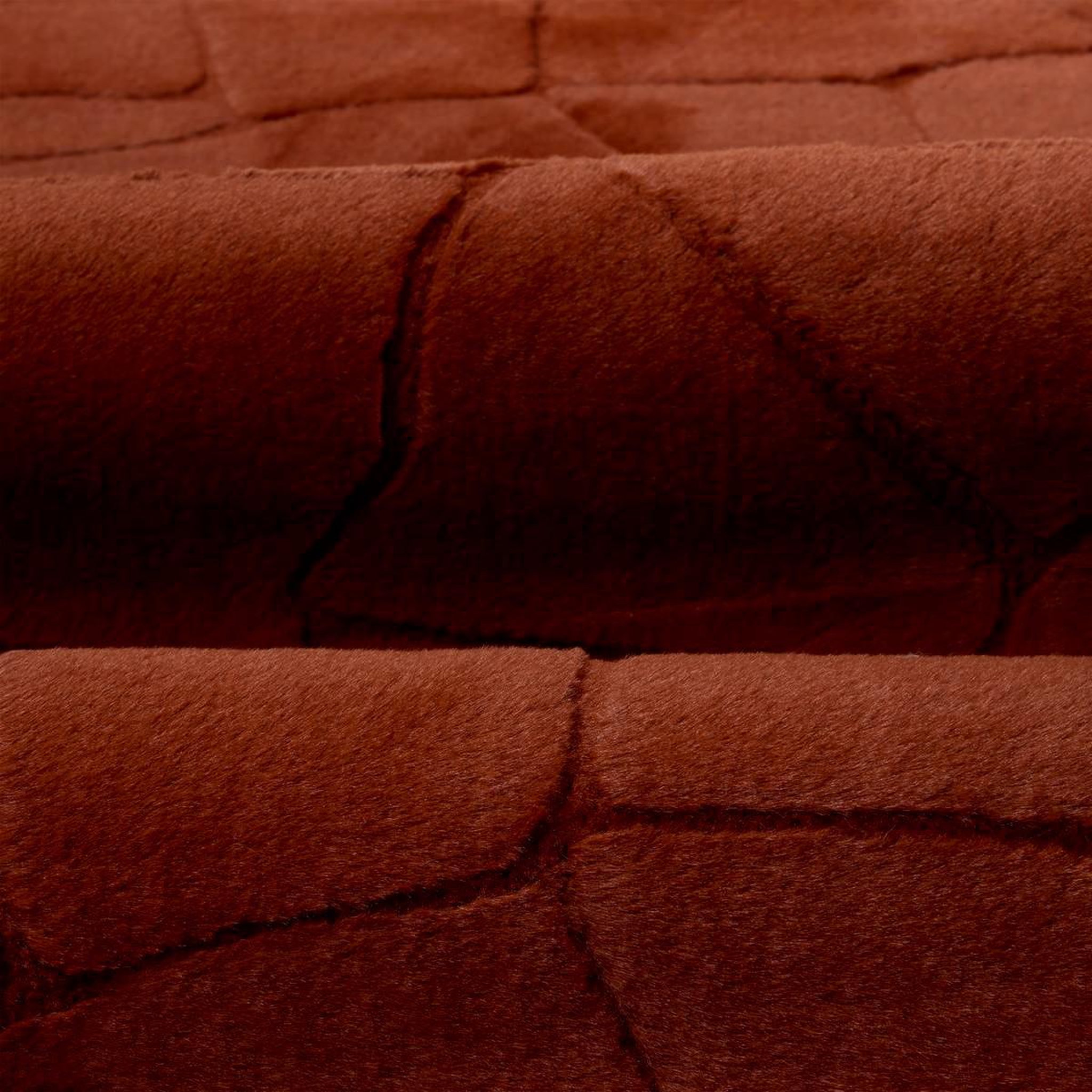 Voir la diapositive 2 : ATMOSPHERA Tapis imitation fourrure  onina  60x90cm ambre