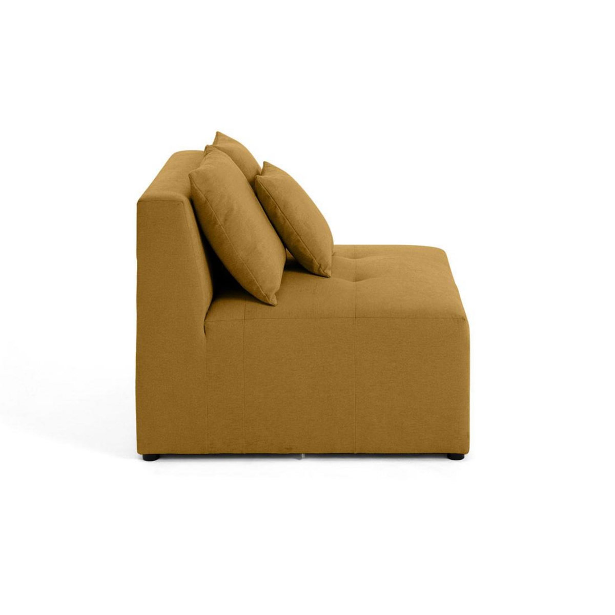 LISA DESIGN Amalfi - module d'assise sans accoudoirs - 1 place - en tissu