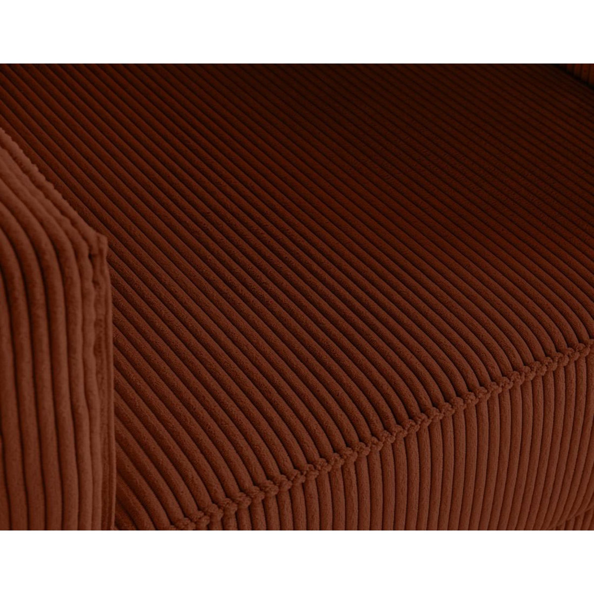 LISA DESIGN Charlie - fauteuil - pieds hauts - en velours côtelé