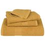 Voir la diapositive 4 : VIDAXL Serviettes de visage 2 pcs doré 30x30 cm 360 g m² 100% coton