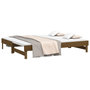 Voir la diapositive 3 : VIDAXL Lit coulissant sans matelas marron miel 2x(100x200) cm