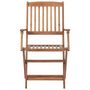 Voir la diapositive 5 : VIDAXL Chaises pliables de jardin lot de 6 avec coussins Bois d'acacia