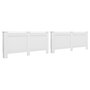 Voir la diapositive 1 : VIDAXL Cache-radiateurs 2 pcs Blanc 172x19x81,5 cm MDF