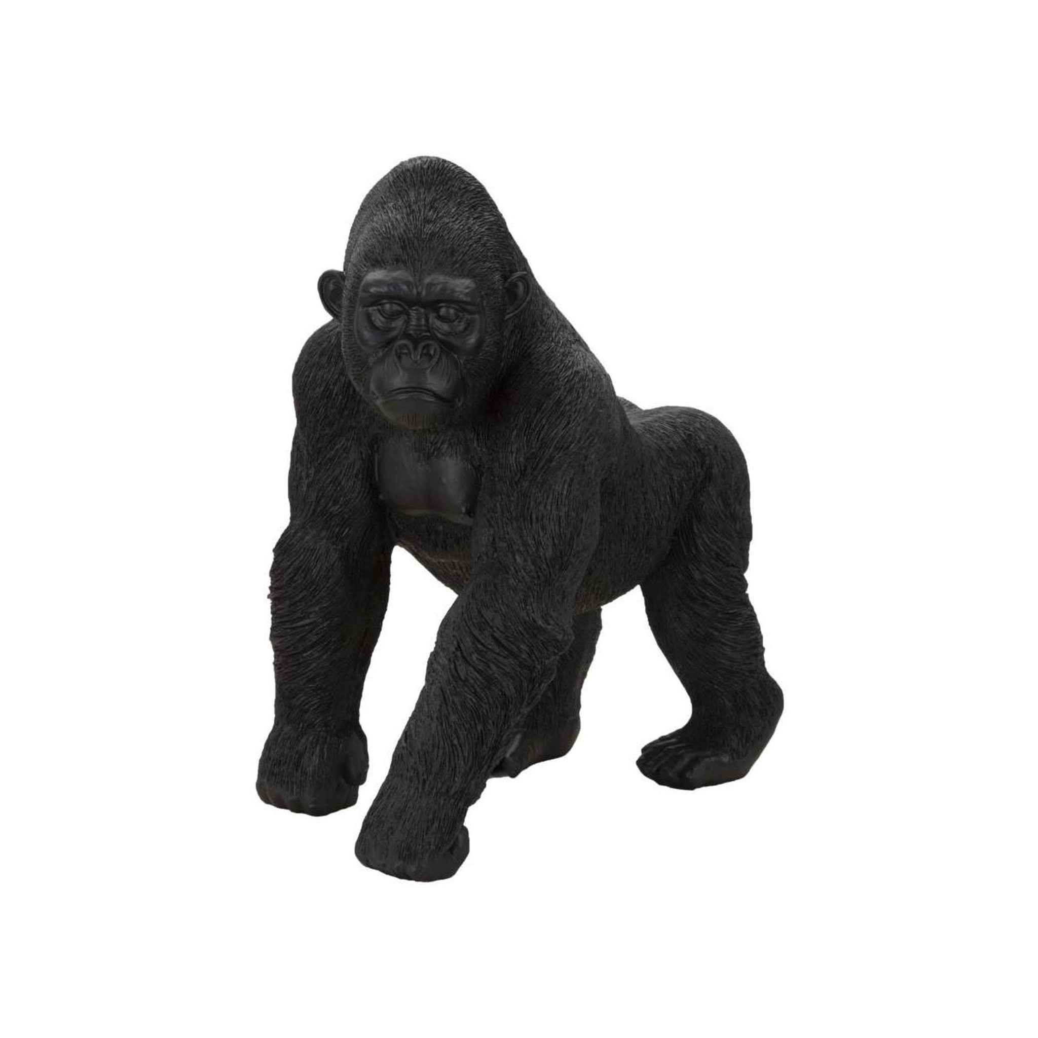 Paris Prix Statuette déco en résine  gorille debout  37cm noir