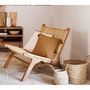Voir la diapositive 2 : ATMOSPHERA Lot de 2 coussins de chaise brodés rectangulaires Starke - 40 x 40 cm - Cannelle
