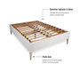 Voir la diapositive 4 : SEPTNUITS Pack matelas + sommier kit blanc Memo Zen Mousse à mémoire de forme MAXI épaisseur + Couette + 2 oreillers