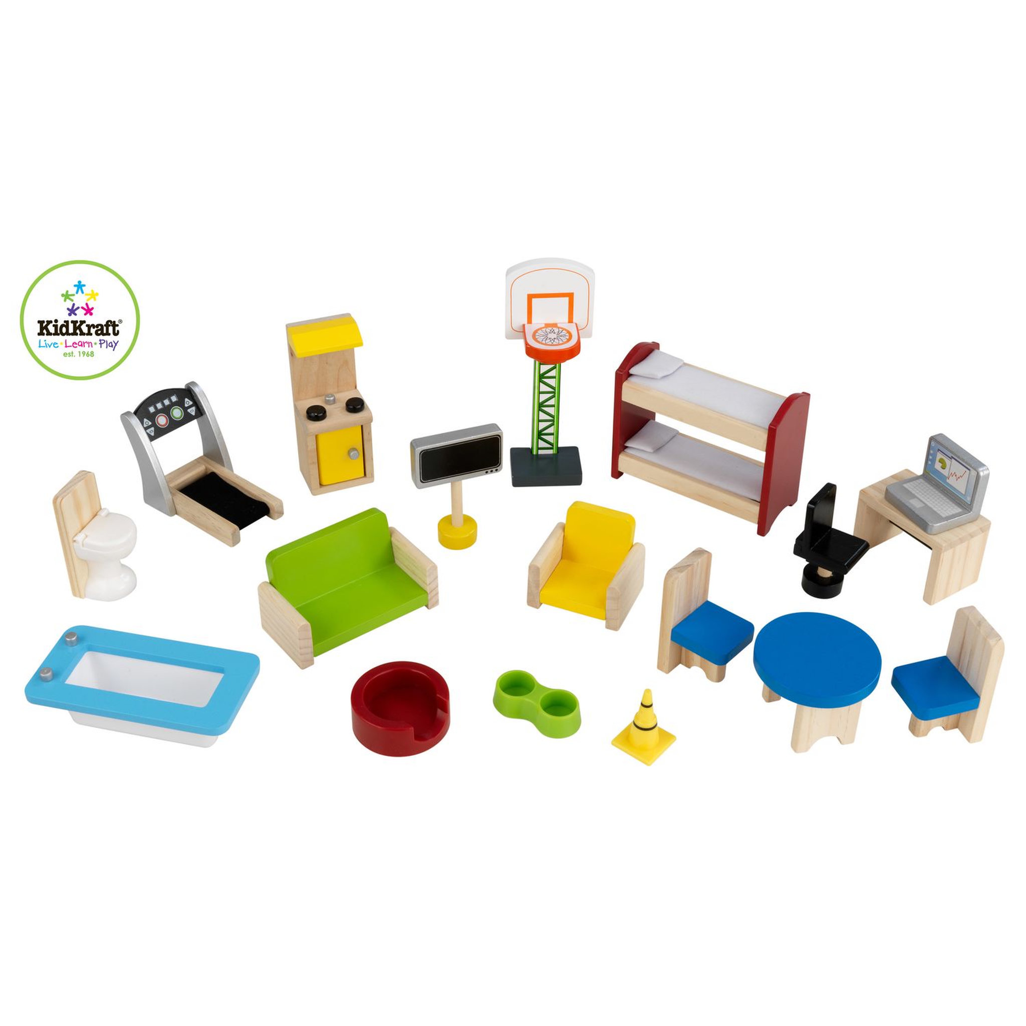 Voir la diapositive 5 : Kidkraft Ensemble de Jeu en Bois caserne