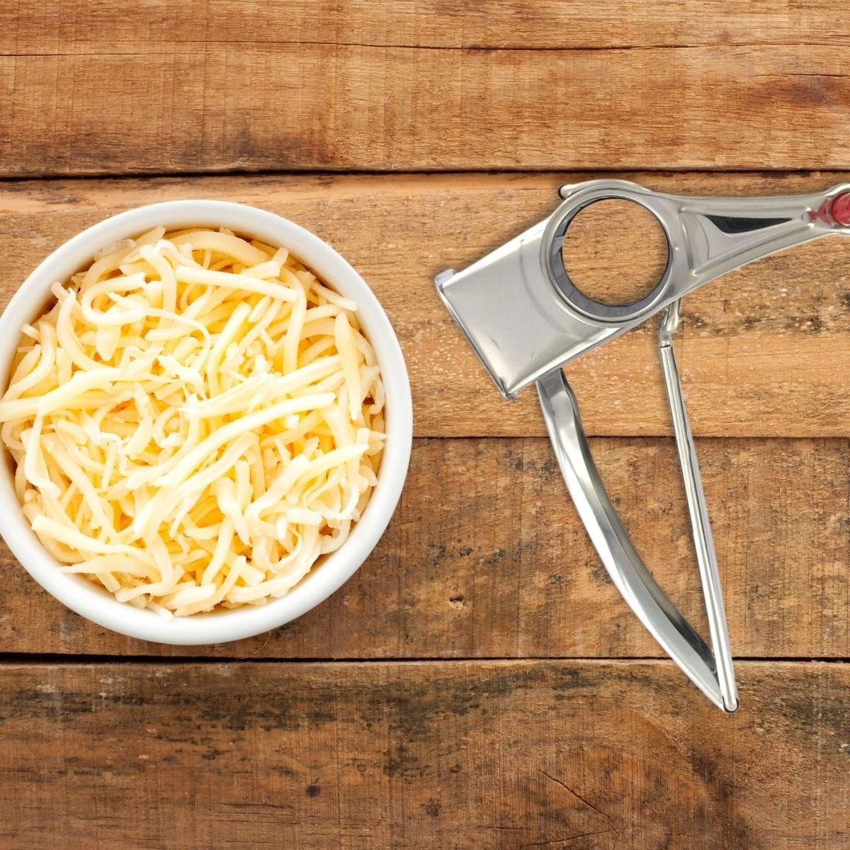 Fackelmann Moulin à fromage chromé Fackelmann Handmade Tradition