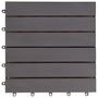 Voir la diapositive 5 : VIDAXL Carreaux de terrasse 30pcs Delavage gris 30x30 cm Acacia solide
